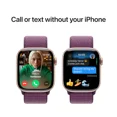 thumbnail image 3 of Apple Watch Series 10 (GPS+Cellular) 42mm Aluminum Case with Plum Sport Loop - Rose Gold, 3 of 6