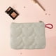 thumbnail image 5 of Bolsa de Maquillaje de Lana Tejida a Rayas con Bloques de Color, Monedero Mini Portátil, Estuche para Lápices de Poliéster con Cremallera, 16x11x3cm, Blanco Púrpura Rosa Amarillo Naranja., 5 of 8