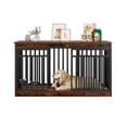 thumbnail image 5 of Uforic 55.1 Inch Dog Crate Furniture for Large Dogs,Indoor Furniture Style Wooden Large Dog Kennel TV Stand Sliding Doors - Rustic Brown, 5 of 9