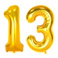 thumbnail image 1 of Globo CZBZYMYYY para 13 cumpleaños, dorado, número 13, 107 cm, 1 of 7