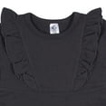 thumbnail image 3 of Baby Girls Charcoal Dress With Ruffle, 3 of 7