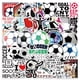 thumbnail image 2 of Paquete de pegatinas de fútbol, 50 unidades, pegatinas de vinilo impermeables, 2 of 2