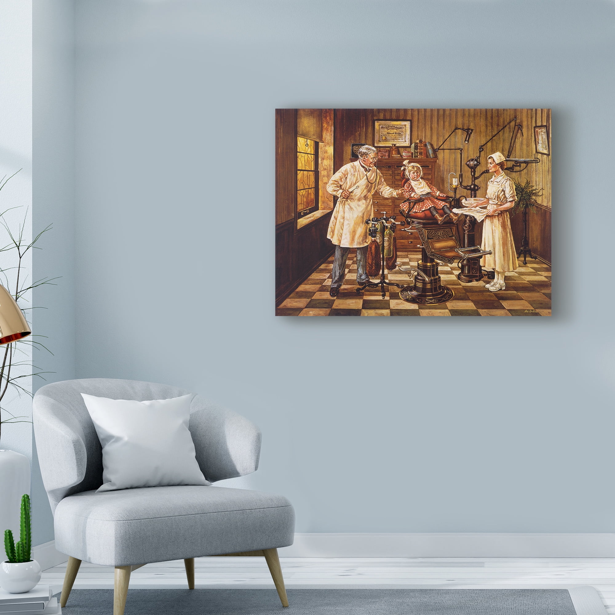 Trademark Fine Art 'Dentist Office' Canvas Art by Lee Dubin