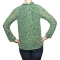 thumbnail image 6 of Michael Michael Kors Tie Neck Long Sleeve Lined Blouse (Moss, X-Small), 6 of 6