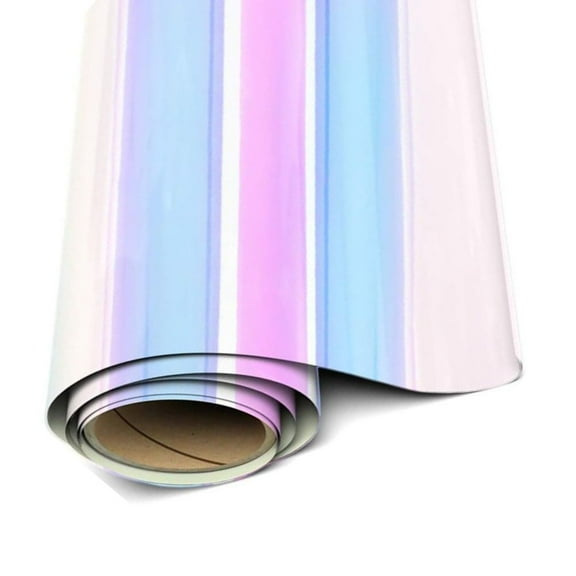 Siser Holograhic Vinyl -Rainbow Pearl HTV - 20"x 1 yard (36" total) Iron On Vinyl Heat Transfer Vinyl