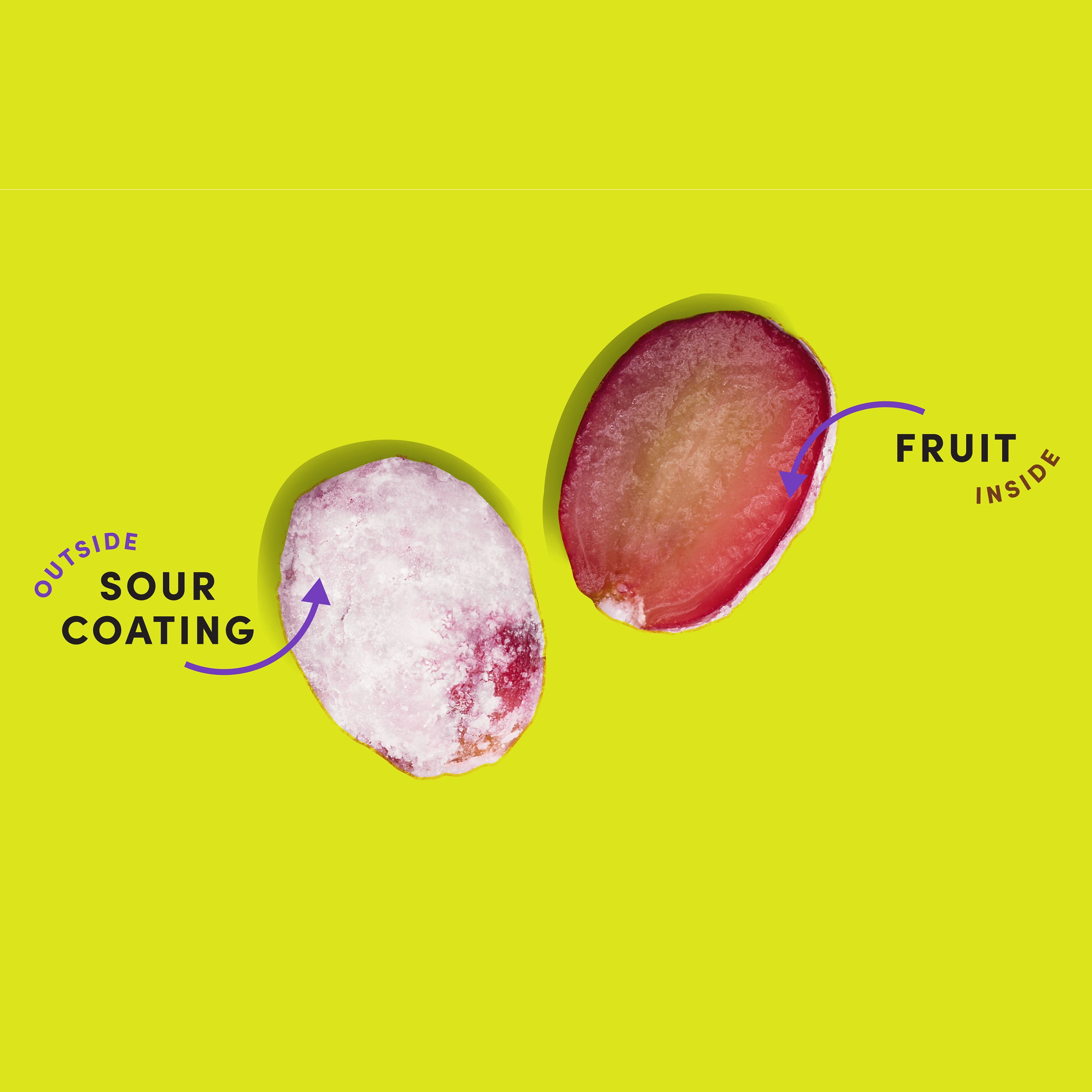 bettergoods Sour Coated Frozen Grapes, 8 oz