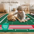 thumbnail image 4 of ODIKA 8'x10' Washable Area Rug Non-Shedding, Easy Care, Sport With Yard Lines And Bold Endzone Stripes Football Field Refined Structured for King Size Bedroom Under Bed, Master Suite, 4 of 7