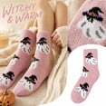 thumbnail image 2 of Voska Womens Halloween Thick Warm Mid Calf Socks Novelty Cozy Fall Winter Loungewear, 2 of 7
