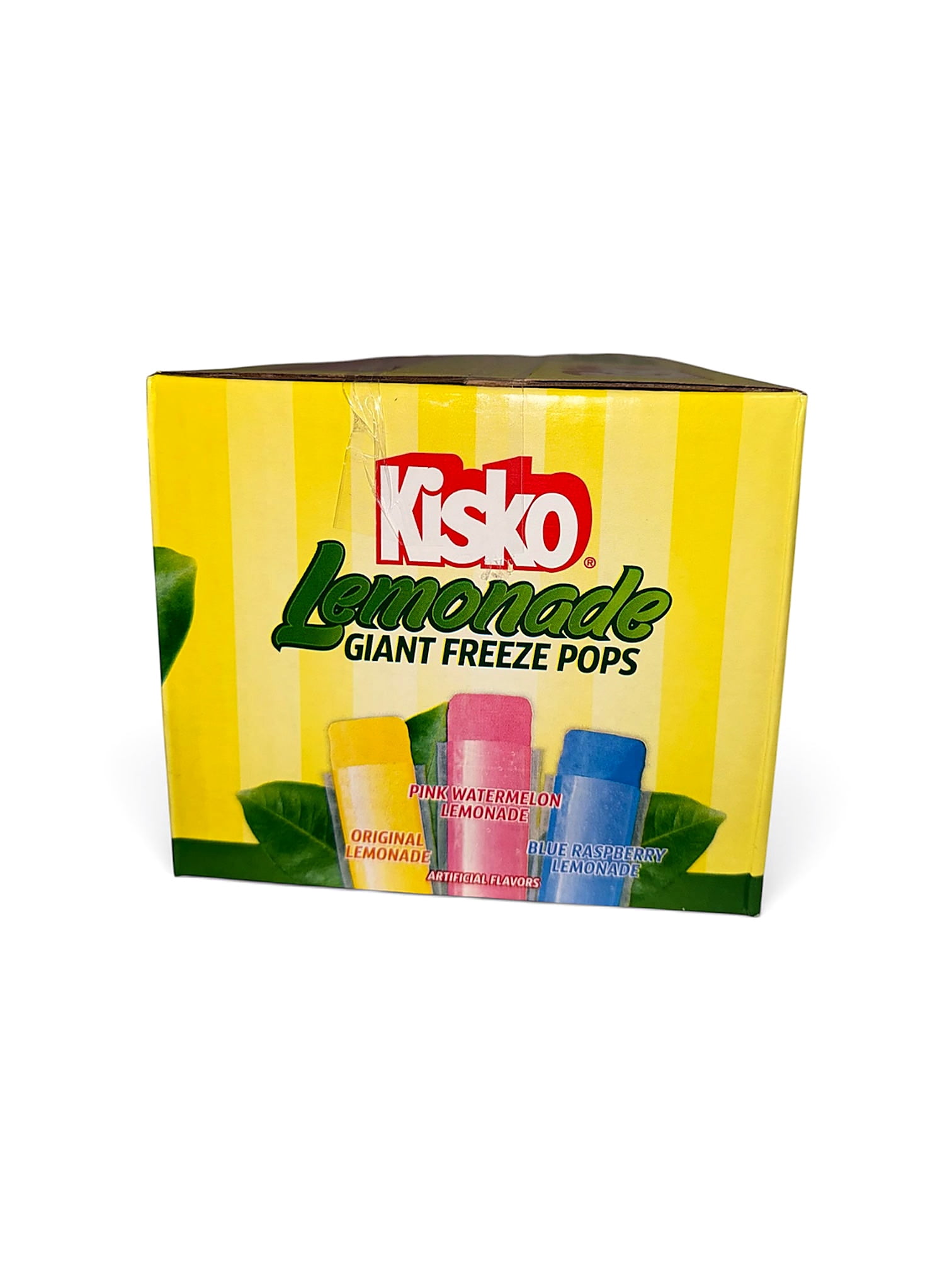 Kisko Lemonade Giant Freeze Pops, 27 Count, 5.5 oz Each, Assorted