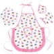 thumbnail image 1 of 1 set Kids Cooking Apron Child Chef Cosplay Delantal del delantal para niños delantal de cocina delantal, 1 of 7