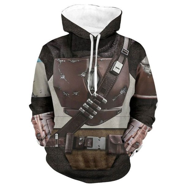 Sudadera con capucha mandaloriana de Star Wars, disfraz de Cosplay, suéter, abrigo, chaqueta, Pedro Pascal, soldado mandaloriano, Guerrero, accesorio de Star Wars