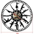 thumbnail image 7 of 12-Inch Vintage Decorative Wall Clock, Battery Powered Black, 7 of 7