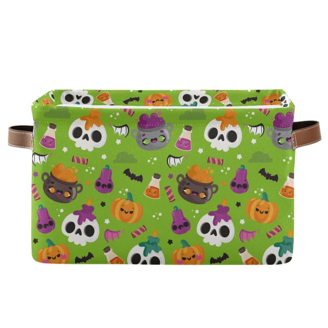 Cesta de almacenamiento XUWU Halloween plegable 36 x 26 x 21 cm