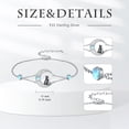thumbnail image 5 of CACA LADY Cat Anklet for Women 925 Sterling Silver Black Cat Moonstone Anklet Birthday Moon jewelry for Her 2, 5 of 6