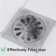 thumbnail image 3 of 24 Counts Floor Drain Filter Screen, Portable Drain Strainer Cover for Hair Stopper,Sewer Hair Blocking Sticker,Disposable Hair Drain Sticker for Bathroom, Laundry, Kitchen,Home Bathroom Accessories, 3 of 4
