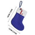 thumbnail image 4 of Xuniizn Personalized Christmas Stockings with Initials - Custom Embroidered Stocking Set, Luxury Velvet Xmas Stockings for Family, Holiday Christmas Decorations, Blue, New Model L, 4 of 6