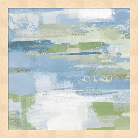 Great Art Now Urban Walkway II Blue and Green by Silvia Vassileva Framed Wall Art 13"W x 13"H