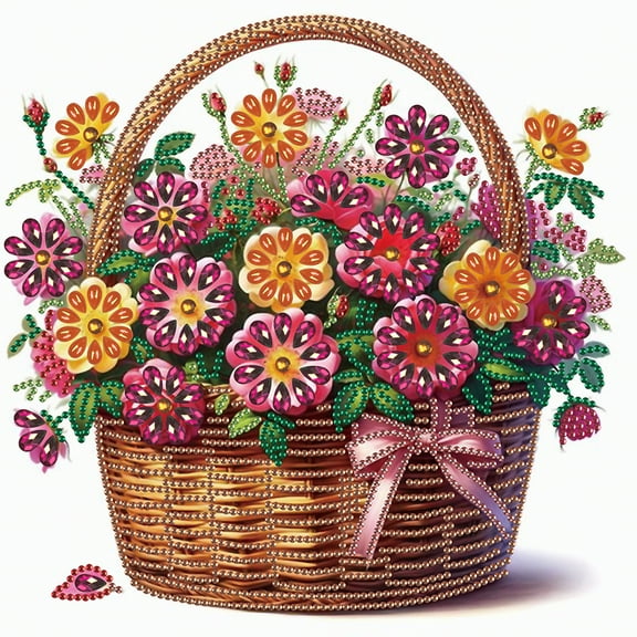 Basket Flower Diamond Art Painting Kit