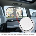 thumbnail image 3 of KUIFORTI Cute Cat Window Shade for Baby In Car, 2 Pack Car Window Shades for Side Window, Cling Automotive Interior Sun Protection from UV and Sun Glare, 3 of 8