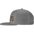 thumbnail image 3 of Tiger Face Flat Bill Hats Teens Cool Snapback Baseball Cap Unisex, 3 of 9