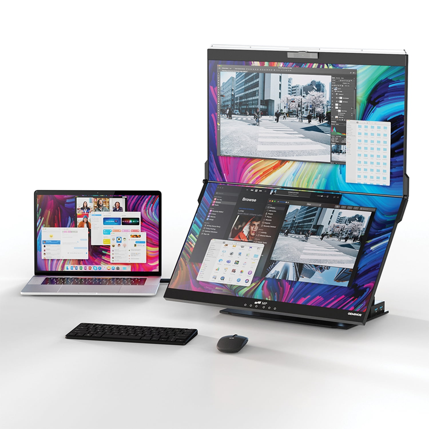 Mobile Pixels Geminos 1080p 24-In. Dual-Screen Desktop Monitor, 116-1001P01PT