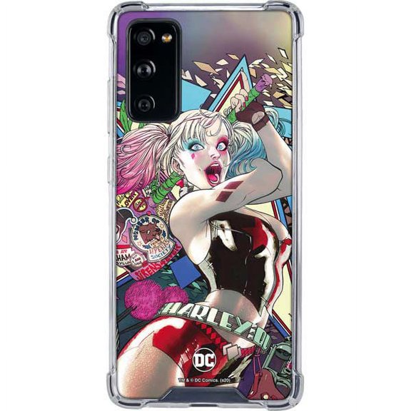 Skinit DC Comics Colorful Harley Quinn Galaxy S20 FE Clear Case