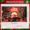 thumbnail image 2 of Cartoon Characters Merry Christmas Banner Santa Claus Snowman Reindeer for Christmas Party Holiday Decor, 2 of 9