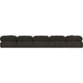 thumbnail image 3 of Meridian Furniture Ames Brown Boucle Fabric Modular Sectional, 3 of 12