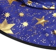 thumbnail image 3 of Xihbxyly Conjunto de Capa y Sombrero de Bruja Azul Estrellada, Disfraz de Halloween, Estampado de Estrellas Doradas, Unisex para Niños, Satén, 100-160 Cm de Altura., 3 of 3
