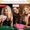thumbnail image 4 of Extra Large Acrylic Box Winners Bank with Keys Slot Storage Waist Bag Portable Casino Cash Money Lock Box for Gamblers, 4 of 7