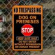 thumbnail image 3 of Señal Advertencia Placa Metal Vintage Pintura Hierro Rectangular Artística Pared 30x40cm, 3 of 9