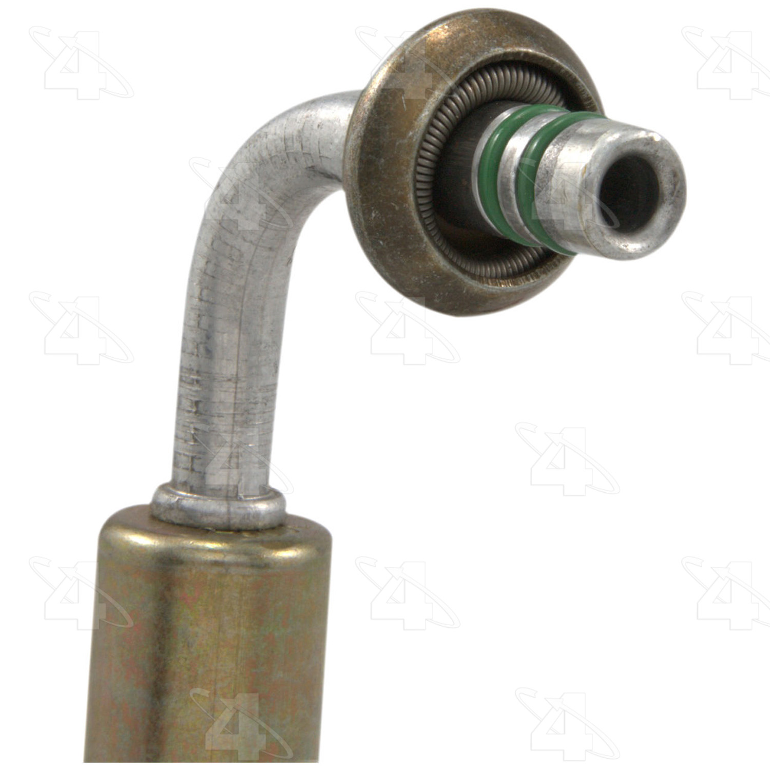 90 Degree Male Springlock, Aluminum, Standard Diameter Beadlock, A/C Fitting