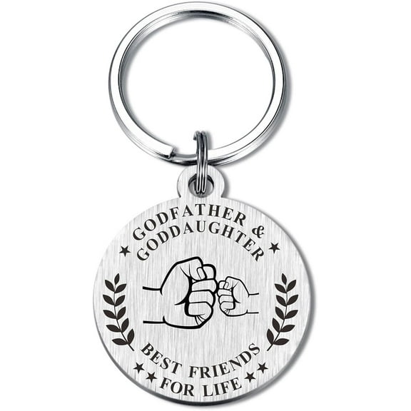 Godfather Father's Day Gifts - Key Chain Keyring From Godchild