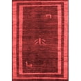 thumbnail image 1 of Ahgly Company Indoor Rectangle Abstract Red Modern Area Rugs, 2' x 3', 1 of 4
