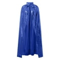 thumbnail image 4 of Fgnfyis Adult Sequin Lace Cape Coat for Carnival Evening Party Elegant Shimmering Shawl Wrap Blue One Size, 4 of 5