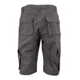 thumbnail image 2 of Men's Relaxed Fit Cotton Zip Fly Cargo Shorts Multi Button Flap Pockets (Charcoal, 30), 2 of 3