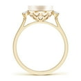 thumbnail image 2 of Angara Freshwater Cultured Pearl Ring with Diamond Accents in 14K Yellow Gold for Women | June Birthstone Jewelry for Her, 2 of 8