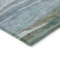 thumbnail image 6 of Dalyn Rugs Machine Washable Indoor/Outdoor Chantille Teal 2'3" x 7'6" Runner Rug, 6 of 7