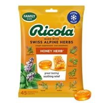 Ricola Honey Herb Cough Drops for Sore Throat and Cough Relief, Value Pack, 45 Count