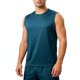 thumbnail image 1 of Camiseta de tirantes de cuello redondo para hombre, color liso, informal, holgada, deportiva, transpirable, de seda helada, corta, de poliéster., 1 of 5