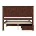 thumbnail image 5 of AFI Nantucket Queen Wood Platform Bed with Footboard and Storage Drawers, Walnut, 5 of 6
