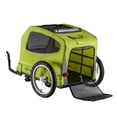 thumbnail image 5 of Schwinn Rascal Plus Pet Trailer for Bicycles, 16-Inch Wheels, 100lbs Capacity, Green, 5 of 6