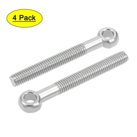 

Uxcell M10x80mm 304 Stainless Steel Machine Shoulder Lift Eye Bolt Rigging 4pcs