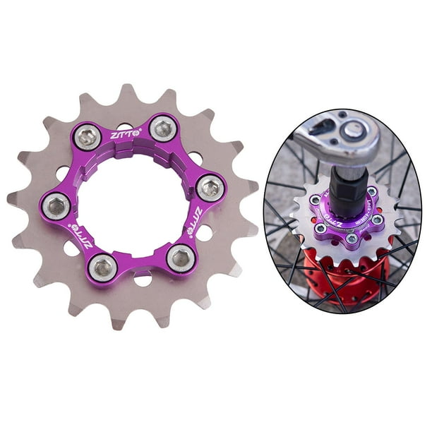 Kit de conversión de piñón de cassette de una sola para bicicleta Adaptador de 1 para bicicleta 17-32T 10 es / 11 velocid 17T Macarena Casete de una velocidad