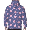 thumbnail image 7 of Lsque Cute Pig Pattern Casual Men's Hoodie,Hooded Sweatshirt with Kangaroo Pocket,Pullover Hoodie-Large, 7 of 7