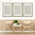 thumbnail image 3 of IDEA4WALL Framed Canvas Print Wall Art Set of 3 Minimalist Linear Design Digital Art Wall Decor Neutral Tones Geometric Illustrations Prints Vintage Minimal Artwork - Natural 16"x24"x3, 3 of 5