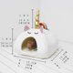 thumbnail image 3 of (White, Size M) Hamster House Warm Winter Nest Rest Guinea Pig Adorable Unicorn Pet Sleep Cage, 3 of 5