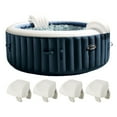 thumbnail image 1 of Intex PureSpa Plus Spa Gonflable Portable et Oreiller en Mousse, Blanc (Lot de 4), 1 of 12