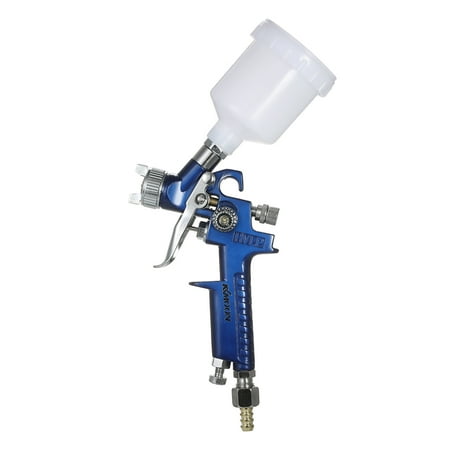 Airbrush Paint Spray Gun Kit Set KKmoon 1.0mm Mini HVLP Air Spray Gun Airbrush Kit Touch Up Paint Sprayer Gravity Feed Air Brush Set Auto Car Painting for Spot Repair ()
