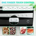 thumbnail image 3 of Allovit Food Saver Vacuum Sealer Machine Home Sealing System Meal Fresh Saver Packing With Dry & Moist Food Modes & LED Indicator Lights & Starter Kit (Black), 3 of 5